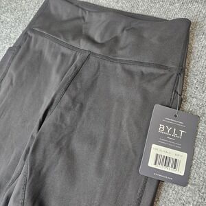 NWT Bylt Premium Basics Womens Leggings Size Medium Black Michelob Ultra Logo